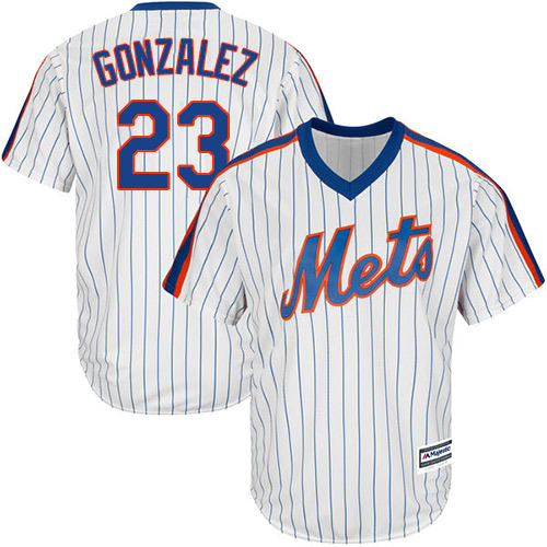 Mets #23 Adrian Gonzalez White(Blue Strip) Alternate Cool Base Stitched Youth MLB Jersey - Click Image to Close